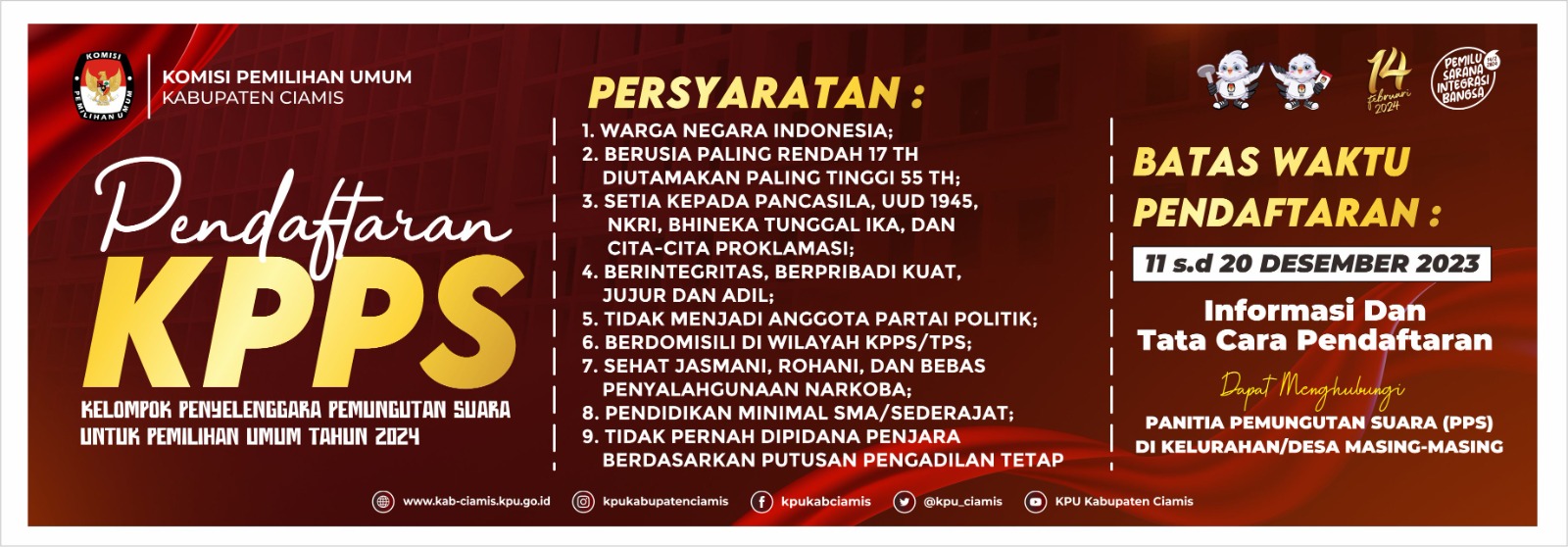 PEREKRUTAN ANGGOTA KPPS PEMILU 2024 DESA SUKASARI
